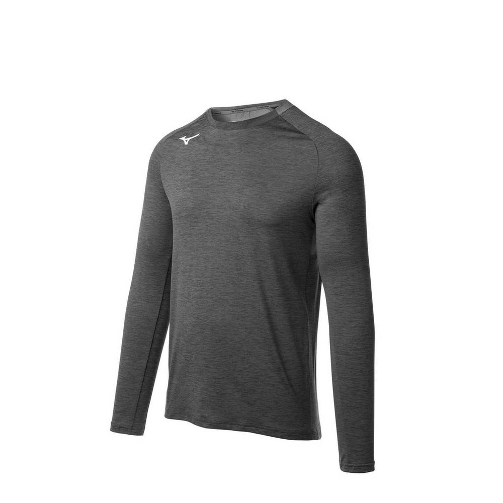 Mizuno Men's Alpha Long Sleeve Tops Grey (530051-ZDV)